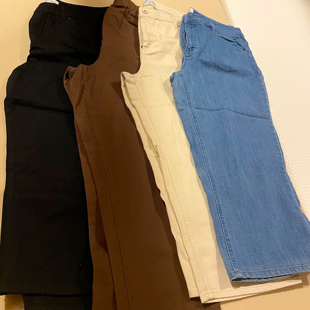 Denim & Co. pants! All for one price. All excellent condition.